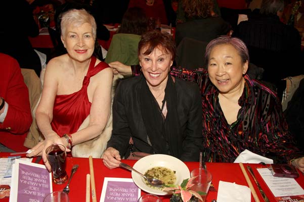 Darlene Larson, friend and Lori Tan Chinn